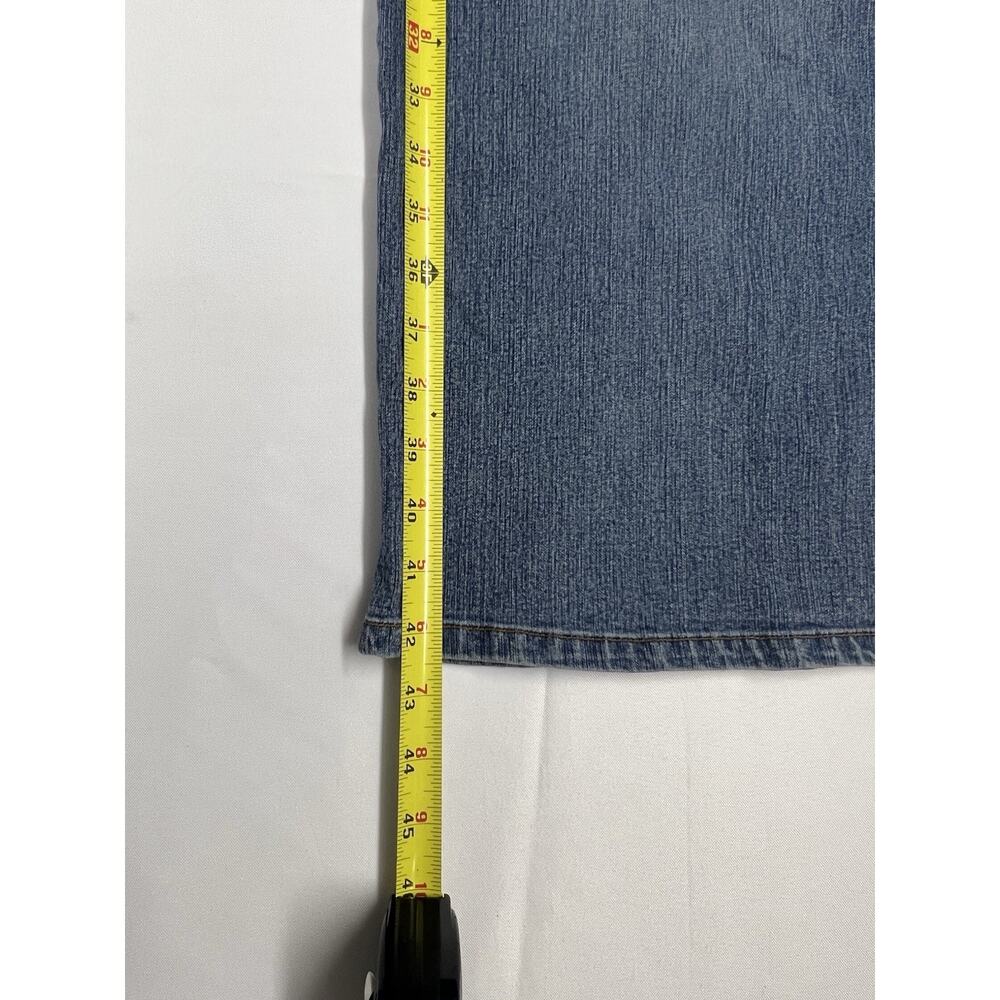 Avenue Blues Womens Wide Leg Jeans Size 24 Plaid Patchwork Fall Denim - Picture 5 of 10